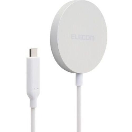 マグネットＱｉ２．２規格対応ワイヤレス充電器／２５Ｗ／卓上／１ｍ／シルバー　Ｗ－ＭＡ１２ＳＶ　■お取り寄せ品