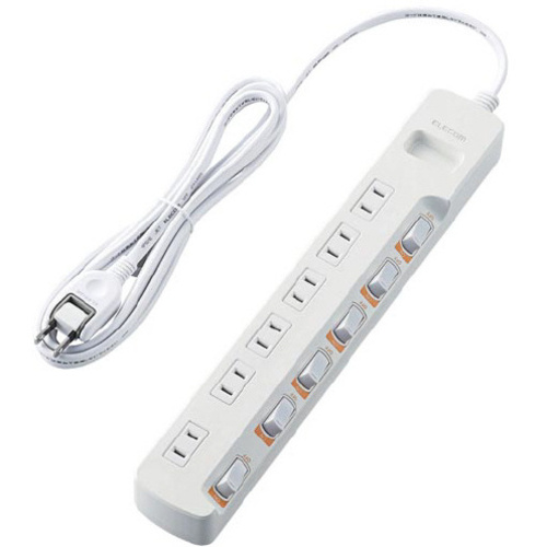 省エネタップ　無灯個別　雷ガード　６個口　２．５ｍ