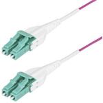 光ファイバーケーブル／ＯＭ４マルチ／５ｍ／ＬＣＬＣ／エリカバイオレット　ＯＭ４ＲＬＣＬＣ５Ｍ　■お取り寄せ品