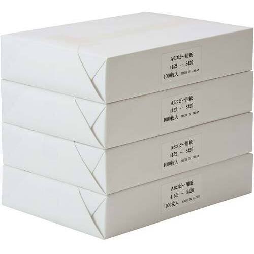 コピー用紙Ａ６領収書用１セット（１０００枚×４冊）