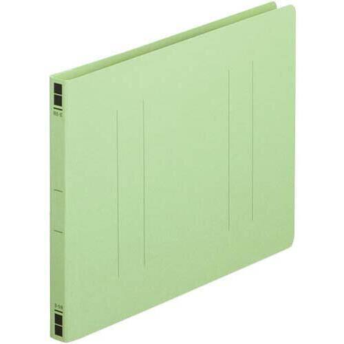 フラットファイル樹脂とじ具　Ｂ５横　緑　１００冊
