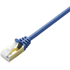 ツメ折れ防止スリムＬＡＮケーブル（Ｃａｔ７準拠）／１．０ｍ／ブルーメタリック　■２営業日内届
