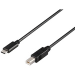 ＵＳＢ２．０ケーブル　Ｃ－Ｂ　４ｍ　ブラック　ＢＵ２ＣＢ４０ＢＫ　■２営業日内届