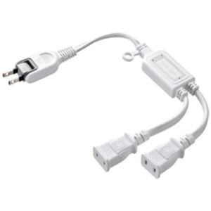 ＡＣアダプタ専用電源延長コード（２分岐・ホワイト）　ＴＡＰ－ＥＸ２ＷＮ　■お取り寄せ品
