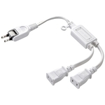 ＡＣアダプタ専用電源延長コード（２分岐・ホワイト）　ＴＡＰ－ＥＸ２ＷＮ　■お取り寄せ品