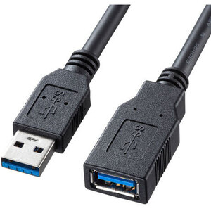 ＵＳＢ３．０延長ケーブル（ブラック・１ｍ）　ＫＵ３０－ＥＮ１０Ｋ　■お取り寄せ品