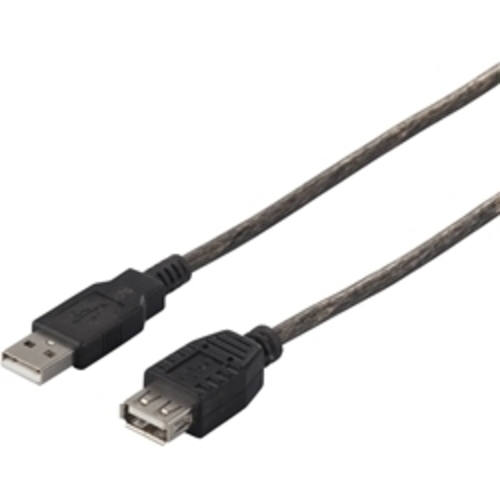 ＵＳＢ２．０延長ケーブル（Ａ　ｔｏ　Ａ）　３ｍ　ブラックスケルトン　ＢＳＵＡＡ２３０ＢＳ　■２営業日内届