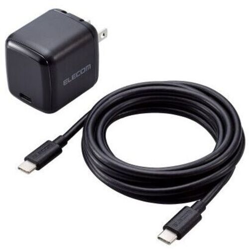 ノートＰＣ用ＡＣアダプター／６５Ｗ／ＵＳＢ－Ｃｘ１／ケーブル付／２ｍ　ＡＣＤＣ－ＰＤ８７６５ＢＫ　■お取り寄せ品