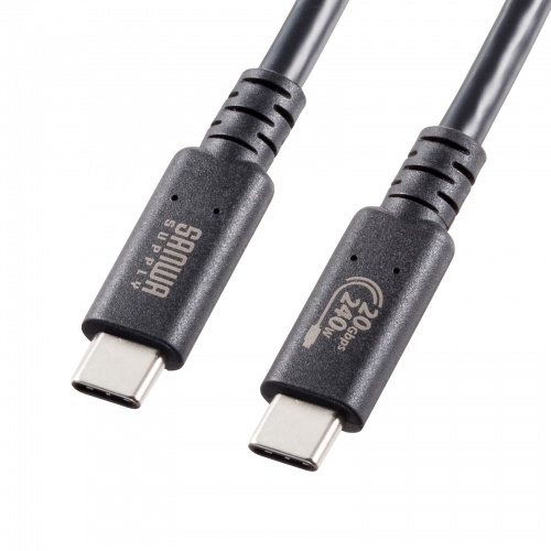 ＵＳＢ２０Ｇｂｐｓ（ＵＳＢ４　Ｇｅｎ２×２）Ｔｙｐｅ－Ｃ　ケーブル　ＫＵ－２０ＧＣＣＰＥ２０　■お取り寄せ品