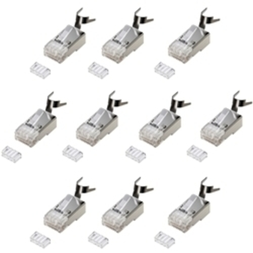 ＰｏＥ　カテゴリ６ＲＪ－４５コネクタ（より線用・１０個）　ＡＤＴ－６ＲＪＰＯＥ－１０　■お取り寄せ品