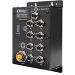 鉄道向けＥＮ５０１５５準拠　非管理型８ポートイーサネットスイッチ　ＤＣ２４Ｖ入力　■お取り寄せ品