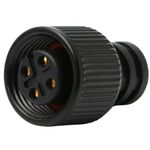防水インダストリアルコネクター／Ｍ１２／４ピン（メス）　ＰＺＡＡＣＭ１２Ｂ１２０４１　■お取り寄せ品