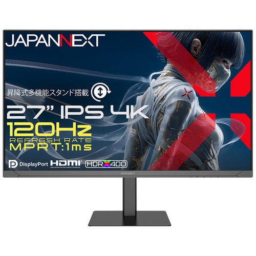 ゲーミングディスプレイ　２７型／３８４０&times;２１６０／ブラック　ＪＮ－Ｅｉ２７Ｇ１２０Ｕ２－ＨＳＰ　■２営業日内届