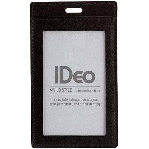 革製ネームカードケースＩＤｅｏ　タテ型　黒