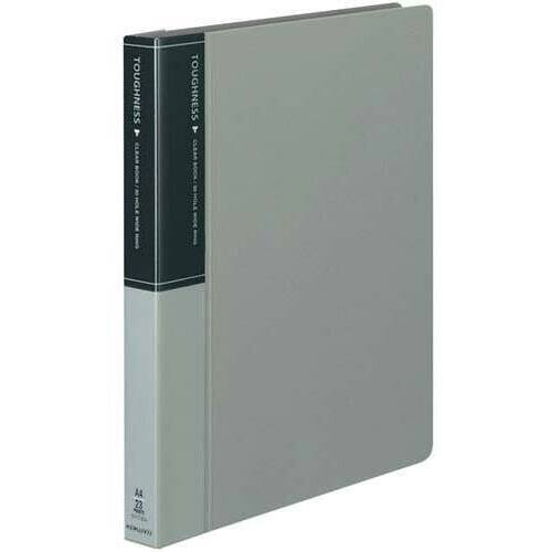 クリヤーブックタフネス替紙Ａ４背幅３３ｍｍ灰&times;１０