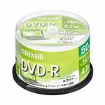 データ用　ＤＶＤ－Ｒ　４．７ＧＢ　１－１６倍速　プリンタブルホワイト　５０枚スピンドルケース　■２営業日内届