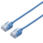 ＬＡＮケーブル／ＣＡＴ６Ａ／スーパースリム／３ｍ／ブルー　■お取り寄せ品