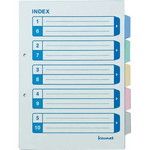 カラー仕切カード　見出し補強　Ａ４縦　５山１０組
