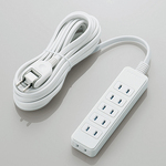 シャッタータップ／６個口／５ｍ／ホワイト　Ｔ－ＳＴ０２Ｎ－２６５０ＷＨ　■お取り寄せ品