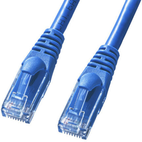 カテゴリ６Ａより線ＬＡＮケーブル（ブルー・１ｍ）　ＫＢ－Ｔ６ＡＹ－０１ＢＬ　■お取り寄せ品