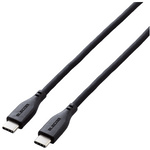 ＵＳＢ　Ｔｙｐｅ－Ｃ　ｔｏ　ＵＳＢ　Ｔｙｐｅ－Ｃケーブル　なめらか　０．７ｍ　ブラック