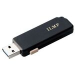 ＩＬＭＦ／ＵＳＢメモリー／ＵＳＢ５Ｇｂｐｓ対応／スライドシャッター式／３２ＧＢ／ブラック　■お取り寄せ品