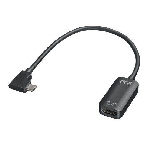 ＵＳＢ　Ｔｙｐｅ　Ｃ（Ｌ型）－ＨＤＭＩ変換アダプタ（４Ｋ／３０Ｈｚ）　ＡＤ－ＡＬＣＨＤ０２Ｌ　■お取り寄せ品