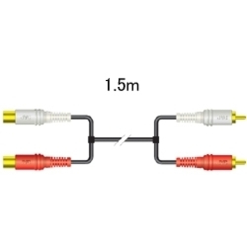 ピンジャックＸ２－ピンプラグＸ２（１．５Ｍ）　ＣＮ－１６３Ｇ　■お取り寄せ品