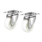 汎用キャスター　７５ｍｍ径　２個セット（フリー）ナイロン製　ＣＳＴ－７５Ｎ－ＦＲＥ２　■お取り寄せ品