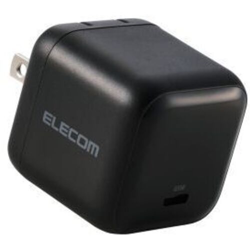 ノートＰＣ用ＡＣアダプター／ＵＳＢ充電器／ＵＳＢ　ＰＤ／６５Ｗ／ＵＳＢ－Ｃ／スイングプラグ／ブラック　■お取り寄せ品
