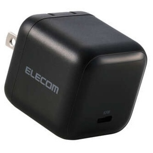 ＡＣ充電器／スマホ・タブレット用／ＵＳＢ　ＰＤ／６５Ｗ／ＵＳＢ－Ｃ／スイングプラグ／ブラック　■お取り寄せ品