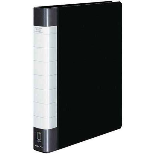 クリヤーブックタフボディ黒Ａ４縦背幅３８ｍｍ４冊