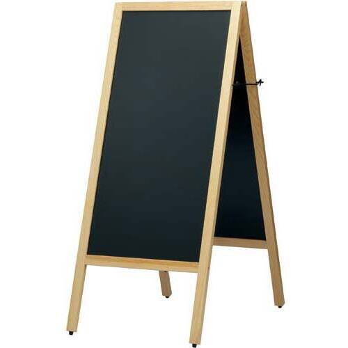 Ａ型スタンド黒板　スリム　ナチュラル　幅４５０