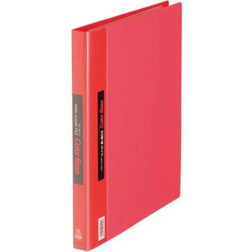 カラーベース差替式赤Ａ４縦背幅２５ｍｍ３０穴３冊