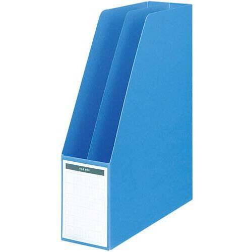 ファイルボックス（仕切り付き）　Ａ４タテ青１０冊