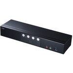 ＤｉｓｐｌａｙＰｏｒｔ対応パソコン自動切替器（４：１）　ＳＷ－ＫＶＭ４ＨＤＰＵ　■お取り寄せ品