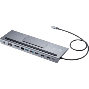 ＵＳＢ　Ｔｙｐｅ－Ｃドッキングステーション（ＨＤＭＩ／ＶＧＡ対応）　ＵＳＢ－ＣＶＤＫ８　■２営業日内届