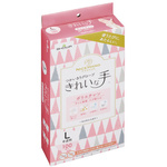 きれいな手　つかいきりグローブ　ポリエチレン　１箱（１００枚入）　Ｌサイズ