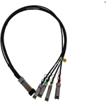 １００ＧｂＥ　ＱＳＦＰ２８　ｔｏ　４ｘ２５ＧｂＥ　１ｍ　ＤＡＣ　ブレークアウトケーブル　■お取り寄せ品