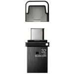 ＵＳＢメモリ／ＵＳＢ３．２（Ｇｅｎ１）／Ｔｙｐｅ－Ｃ／キャップ式／３２ＧＢ／ブラック　■お取り寄せ品