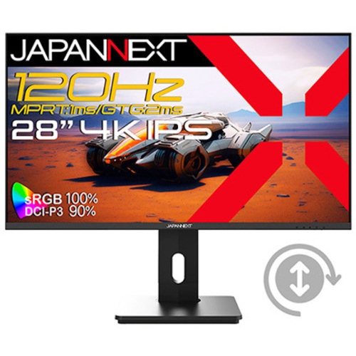 ゲーミングディスプレイ　２８型／３８４０×２１６０／ブラック　ＪＮ－２８ＩＰＳ１２０ＵＨＤ－ＨＳＰ　■２営業日内届