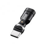 ＵＳＢ２．０　Ｔｙｐｅ－Ｃアダプタ（５４０度回転・２４０Ｗ・ブラック）　ＡＤ－ＵＳＢ３４ＣＣＦＢＫ　■お取り寄せ品