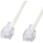 やわらかスリムケーブル（ホワイト・１ｍ）　ＴＥＬ－Ｓ２－１Ｎ２　■お取り寄せ品