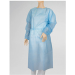 アイソレーションガウンゴム袖フリーブルー１０枚