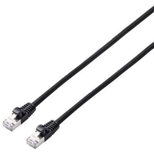 ＬＡＮケーブル／ＣＡＴ８／メッシュ／２．０ｍ／ブラック　ＬＤ－ＯＣＭ／ＢＫ２０　■お取り寄せ品