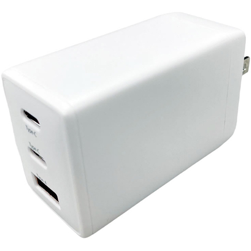 ＨＩＤＩＳＣ　３台同時に急速充電できる　ＰＤ６５Ｗ対応　ＵＳＢ充電器　ＵＳＢ－Ｃ　ｘ２　Ａｘ３　■お取り寄せ品