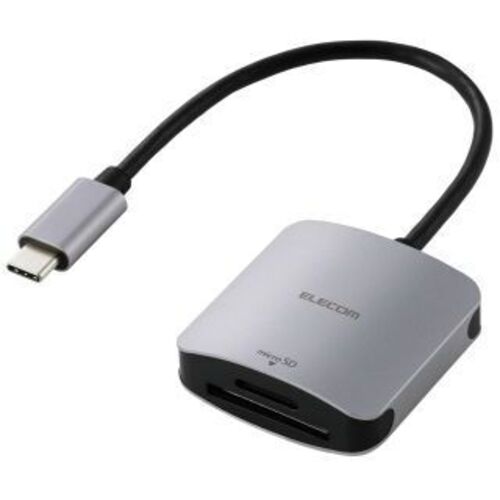 メモリリーダ／ＵＳＢ　Ｔｙｐｅ－Ｃ／ＵＨＳ－Ｉ／ＳＤ＋ｍｉｃｒｏＳＤ用　ＭＲ３Ｃ－Ｃ２０ＳＶ　■お取り寄せ品
