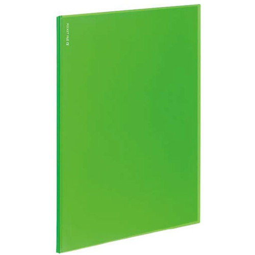 ポケットファイル&alpha;１２ポケット＜ノビータ&alpha;＞黄緑