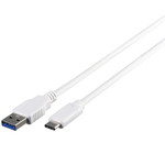 ＵＳＢ３．１　Ｇｅｎ１ケーブル（Ａ　ｔｏ　Ｃ）　１．０ｍ　ホワイト　■２営業日内届