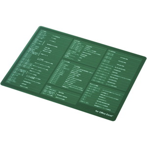 マウスパッド／入力支援／エクセル／ＸＬサイズ／グリーン　■お取り寄せ品